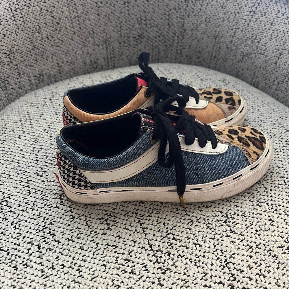 VANS Bold Ni Bender Pack Women’s 6.5 Pattern Rare Denim 66 Embroidered